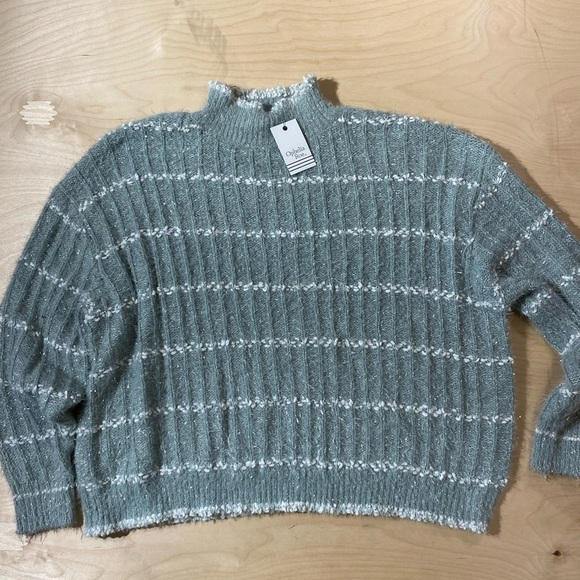 Ophelia Rose Lurex Stripe Sweater size 1X (IM) - Picture 1 of 11